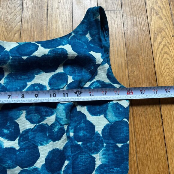 Anthropologie Tabitha Size 4 Blue Watercolor Gems Dot Sleeveless Sheath Dress - Picture 9 of 12